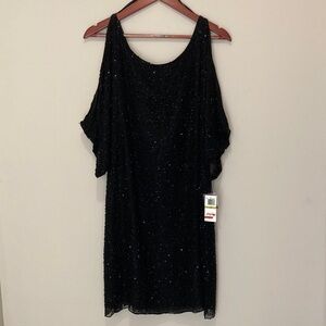 Pisarro Nights | Dresses | Pisarro Nights Navy Beaded Mesh Midi Cocktail Dress | Poshmark Pisarro Nights | Dresses | Pisarro Nights Navy Beaded Mesh Midi Cocktail Dress | Poshmark